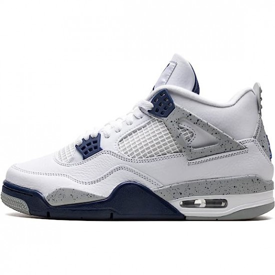 Kixify Jordan 4 Midnight Navy White/Midnight Navy/Light Smoke Grey-Fire Red DH6927-140