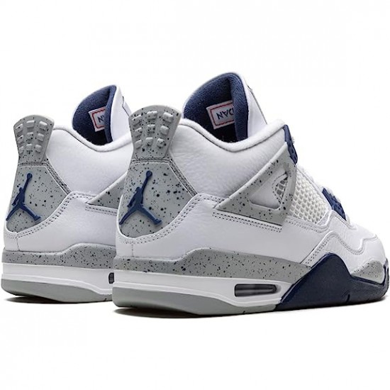 Kixify Jordan 4 Midnight Navy White/Midnight Navy/Light Smoke Grey-Fire Red DH6927-140