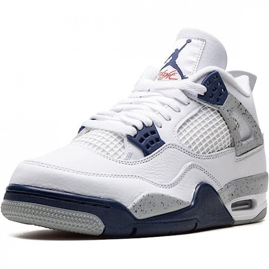 Kixify Jordan 4 Midnight Navy White/Midnight Navy/Light Smoke Grey-Fire Red DH6927-140