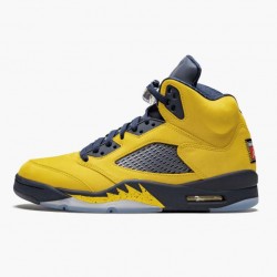 Kixify Jordan 5 Retro Michigan 2019 AmarilloCollege Navy Amarillo/College Navy-Amarillo CQ9541-704