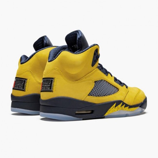 Kixify Jordan 5 Retro Michigan 2019 AmarilloCollege Navy Amarillo/College Navy-Amarillo CQ9541-704