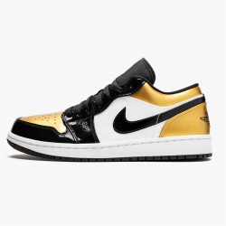 Kixify Nike Air Jordan 1 Low Gold Toe Metallic Gold/Black-White