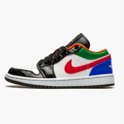 Kixify Nike Air Jordan 1 Low Multi-Color Black Toe (W) White/Hyper Royal-University Red-White