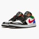 Kixify Nike Air Jordan 1 Low Multi-Color Black Toe (W) White/Hyper Royal-University Red-White