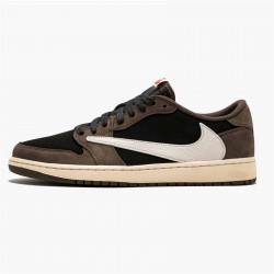 Kixify Nike Air Jordan 1 Retro Low OG SP Travis Scott Black/Dark Mocha-University Red-Sail