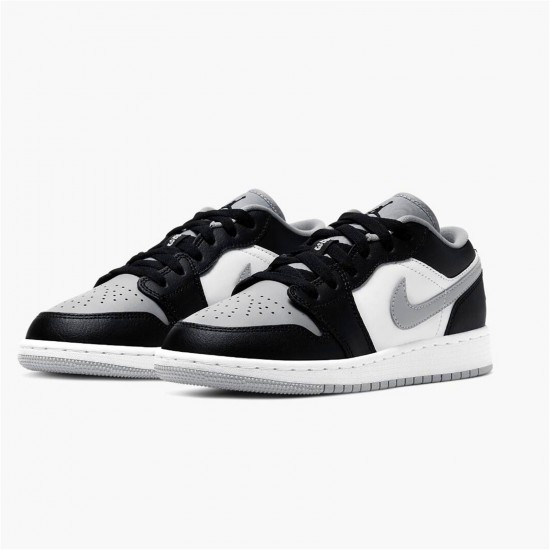 Kixify Nike Air Jordan 1 Low Grey Toe (GS) Black/Black-Light Smoke Grey-White