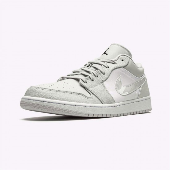 Kixify Nike Air Jordan 1 Low White Camo White/Black-Neutral Grey