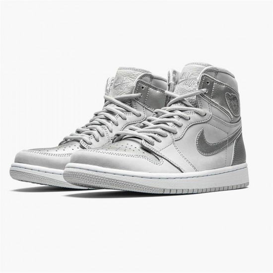 Kixify Nike Air Jordan 1 Retro High CO Japan Neutral Grey (2020) Neutral Grey/Metallic Silver-White