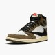 Kixify Nike Air Jordan 1 Retro High Travis Scott Sail/Black-Dark Mocha-University Red