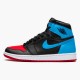 Kixify Nike Air Jordan 1 Retro High NC to Chi Leather (W) Black/Dark Powder Blue-Gym Red