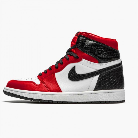 Kixify Nike Air Jordan 1 Retro High Satin Snake Chicago (W) Gym Red/White-Black