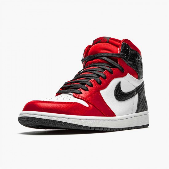 Kixify Nike Air Jordan 1 Retro High Satin Snake Chicago (W) Gym Red/White-Black