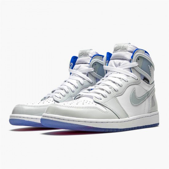 Kixify Nike Air Jordan 1 Retro High Zoom White Racer Blue White/Racer Blue-White