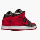 Kixify Nike Air Jordan 1 Mid Banned (2020) Black/University Red-Black-Whit