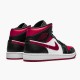 Kixify Nike Air Jordan 1 Mid Bred Toe Black/Noble Red-White