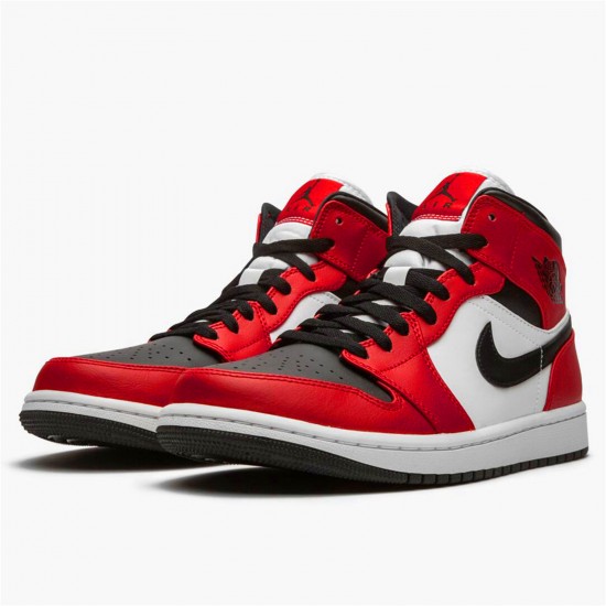 Kixify Nike Air Jordan 1 Mid Chicago Toe Black/Gym Red-White