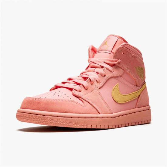 Kixify Nike Air Jordan 1 Mid Coral Gold Coral Stardust/Club Gold-Coral Stardust