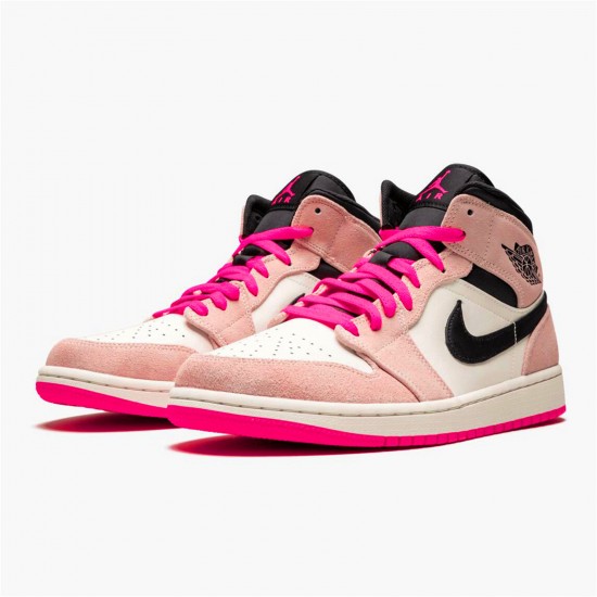 Kixify Nike Air Jordan 1 Mid Crimson Tint Crimson Tint/Hyper Pink-Black-Sail