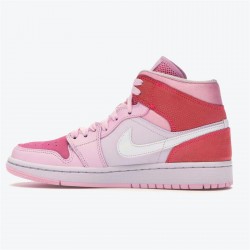 Kixify Nike Air Jordan 1 Mid Digital Pink (W) Digital Pink/White-Pink Foam-Sail