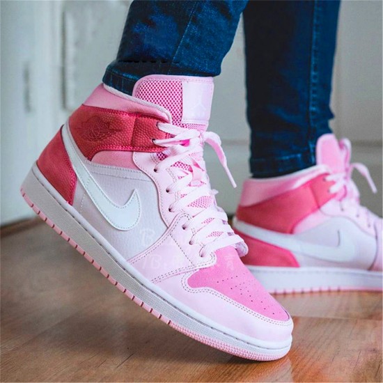 Kixify Nike Air Jordan 1 Mid Digital Pink (W) Digital Pink/White-Pink Foam-Sail