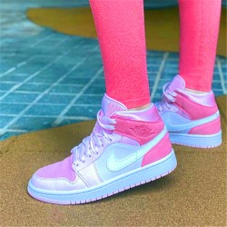 Kixify Nike Air Jordan 1 Mid Digital Pink (W) Digital Pink/White-Pink Foam-Sail