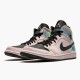 Kixify Nike Air Jordan 1 Mid Dirty Powder Iridescent (W) Barely Rose/Black-Black-Multi-Color