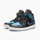 Kixify Nike Air Jordan 1 Mid Iridescent Black (W) Black/Pale Ivory-Multi-Color