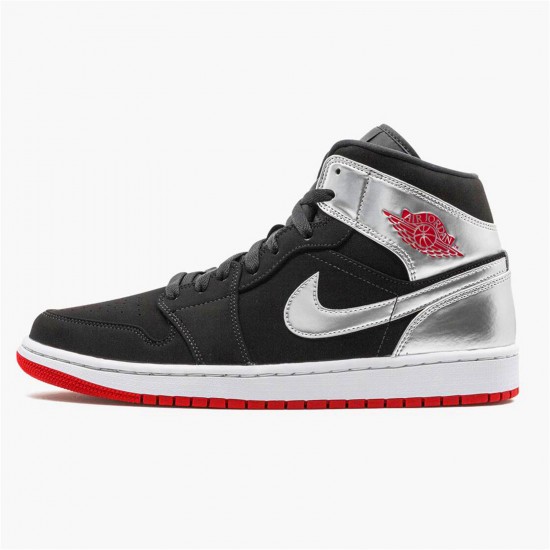 Kixify Nike Air Jordan 1 Mid Johnny Kilroy Black/Gym Red-Metallic Silver