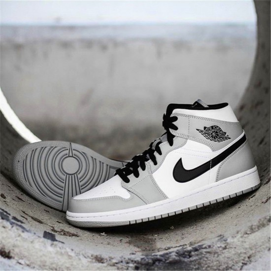 Kixify Nike Air Jordan 1 Mid Light Smoke Grey Light Smoke Grey/Black-White