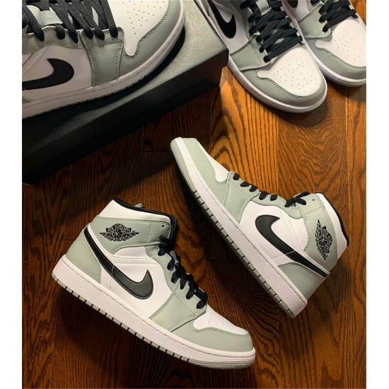 Kixify Nike Air Jordan 1 Mid Light Smoke Grey Light Smoke Grey/Black-White