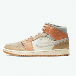 Kixify Nike Air Jordan 1 Mid Milan Sail/Light Bone-String-Shimmer