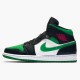 Kixify Nike Air Jordan 1 Mid Green Toe Black/Gym Red-White-Pine Green