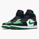 Kixify Nike Air Jordan 1 Mid Green Toe Black/Gym Red-White-Pine Green