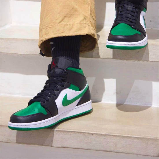 Kixify Nike Air Jordan 1 Mid Green Toe Black/Gym Red-White-Pine Green