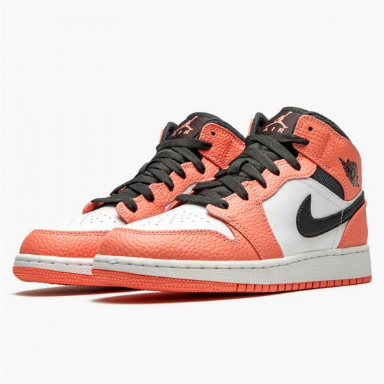 Kixify Nike Air Jordan 1 Mid Pink Quartz (GS) Pink Quartz/Dark Smoke Grey-Whit