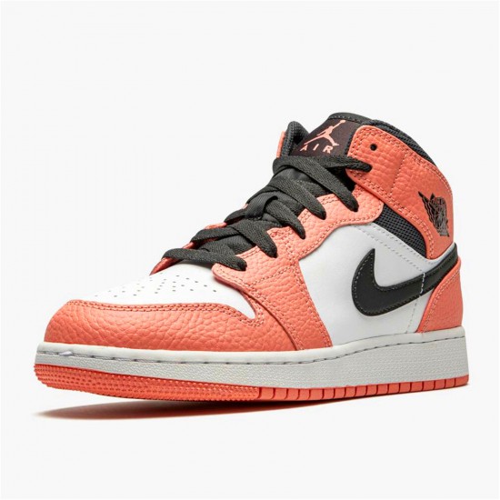 Kixify Nike Air Jordan 1 Mid Pink Quartz (GS) Pink Quartz/Dark Smoke Grey-Whit