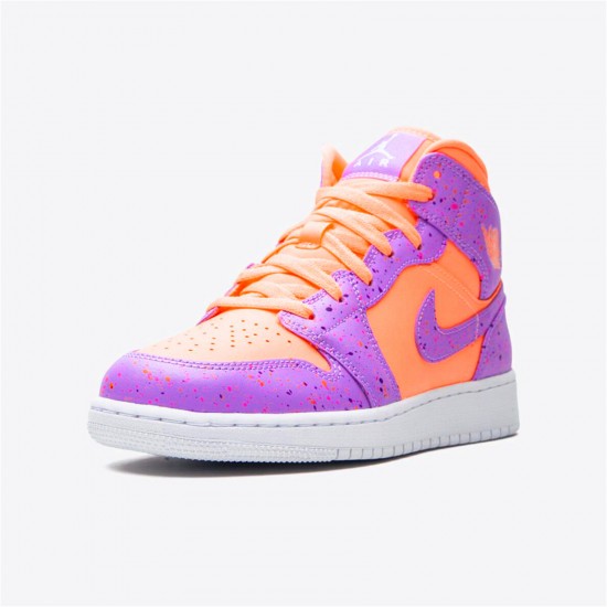 Kixify Nike Air Jordan 1 Mid SE GS Atomic Pulse Orange Pulse/Atomic Violet/Laser Crimson/Voltage Purple/White