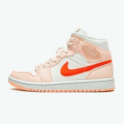 Kixify Nike Air Jordan 1 Mid SE Corduroy Sail Sail/Orange Quartz-White-Orange