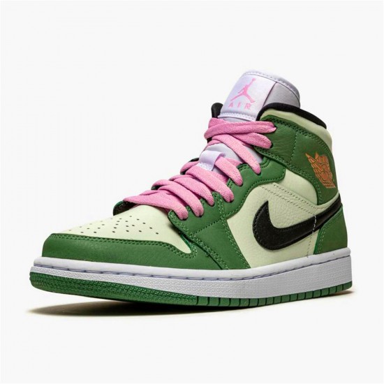 Kixify Nike Air Jordan 1 Mid Dutch Green (W) Dutch Green/Black-Barely Green