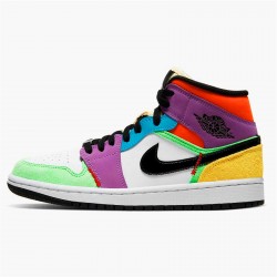 Kixify Nike Air Jordan 1 Mid SE Multi-Color (W) White/Black-Lightbulb-Team Orange