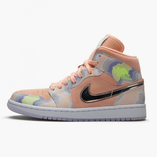 Kixify Nike Air Jordan 1 Mid SE P(HER)SPECTIVE (W) Washed Coral/Chrome-Light Whistle