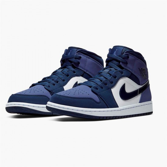 Kixify Nike Air Jordan 1 Mid Obsidian Sanded Purple Obsidian/Sanded Purple-White