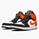 Kixify Nike Air Jordan 1 Mid Shattered Backboard Black/White-Starfish