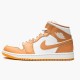 Kixify Nike Air Jordan 1 Mid Tan Gum Hemp/Gum Yellow/White