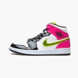 Kixify Nike Air Jordan 1 Mid White Black Cyber Pink White/Black-Cyber-Pink