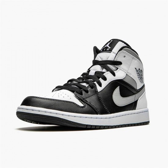 Kixify Nike Air Jordan 1 Mid White Shadow Black/Medium Grey-White