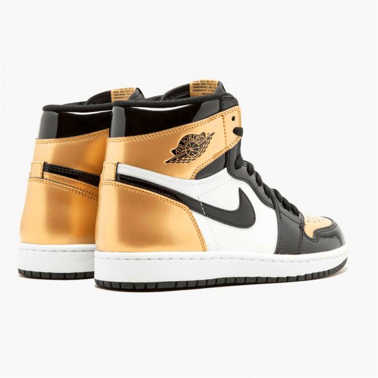 Kixify Nike Air Jordan 1 Retro High NRG Patent Gold Toe Black/Metallic Gold-Summit White