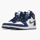 Kixify Nike Air Jordan 1 Retro High COJP Midnight Navy (2020) White/Metallic Silver-Midnight Navy