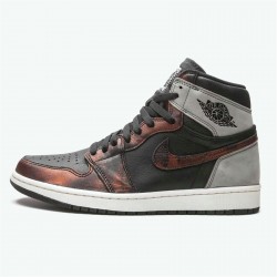 Kixify Nike Air Jordan 1 Retro High Light Army Rust Shadow Patina Black/Grey-Rust