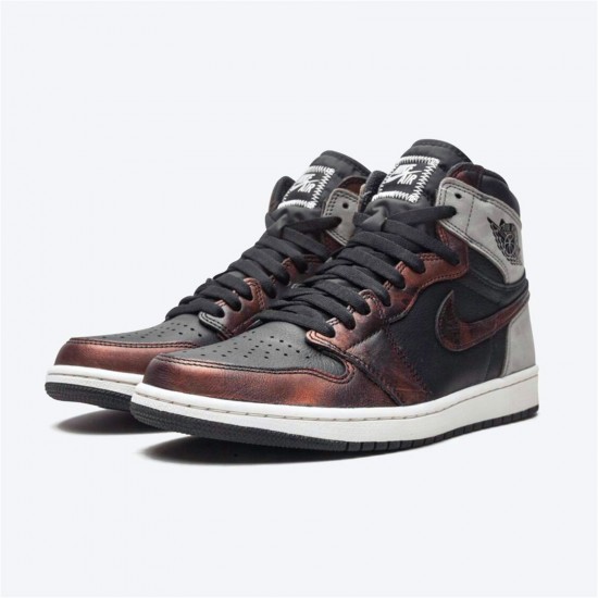 Kixify Nike Air Jordan 1 Retro High Light Army Rust Shadow Patina Black/Grey-Rust